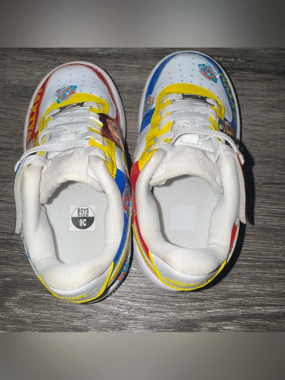 Custom hand painted Nike Airforce 1 Paw Patrol Sneakers Toddler 9C “Jaxtyn”